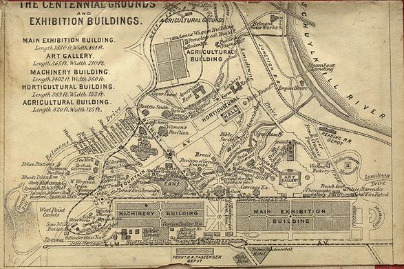 Philadelphia US Centenial Exposition Layout